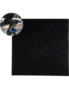 Heavy Duty Floor Mat inSPORTline Proteko II 50 x 50 x 3 cm - Black and grey