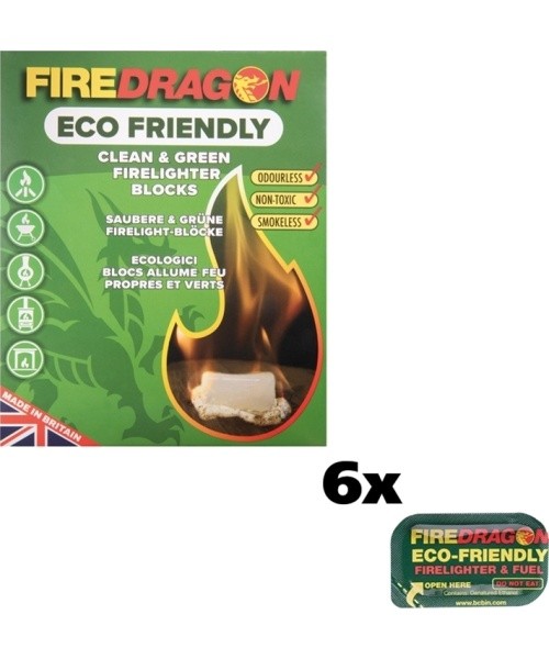 Fire Dragon kütus, 6 tk