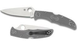 Folding Knife Spyderco C10FPGY Endura 4, Flat Ground, Gray