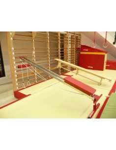 MUSCLE-TRAINING BENCH FOR USE ON WALL BARS