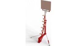 PIVOTING ACCESS PLATFORM FOR PIT-MOUNTED RINGS WITH BEDDING (*)