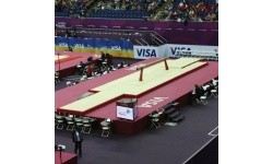 SET OF LANDING MATS FOR COMPETITION BEAM - WITH TOP MAT - 52 m² - FIG Approved