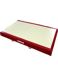 TRADITIONAL LANDING MAT FOR RINGS - BEAM - ASYMMETRIC, PARALLEL AND HIGH BARS - WITH BIB ON THE SIDE - 400 x 230 x 20 cm