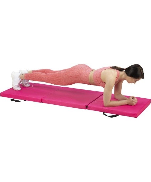 MGS02 GYMNASTIC FOLDABLE MATTRESS 1800x600MM PINK HMS PREMIUM
