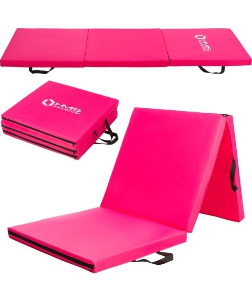 MGS02 GYMNASTIC FOLDABLE MATTRESS 1800x600MM PINK HMS PREMIUM