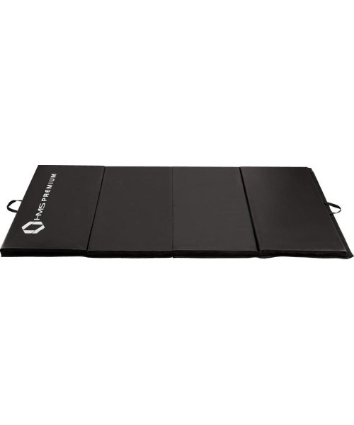 Gymnastic Foldable Mattress HMS Premium MGS01 2400x1200mm, Black