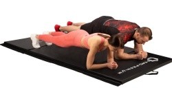Gymnastic Foldable Mattress HMS Premium MGS01 2400x1200mm, Black
