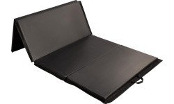 Gymnastic Foldable Mattress HMS Premium MGS01 2400x1200mm, Black