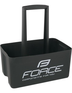 FORCE bottle cage for 6 bottles (plastic, black)