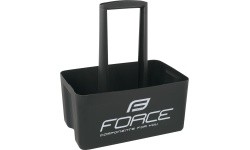 FORCE pudelihoidik 6 pudelile (plastik, must)