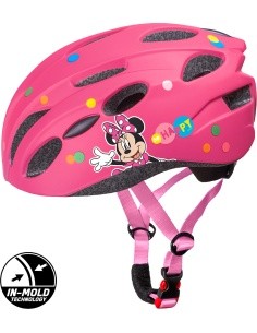 Laste jalgrattakiiver MINNIE, in-mold 52-56 cm (roosa)