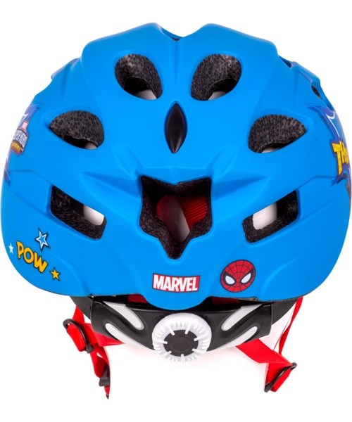 SPIDERMAN kiiver, in-mold, 52-56 cm (sinine/punane)