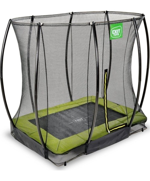 EXIT Silhouette ground trampoline 153x214cm with safety net - green