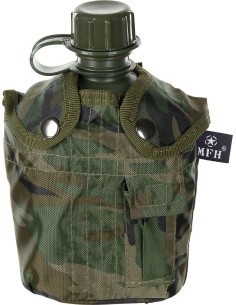 MFH canteen in pouch - woodland
