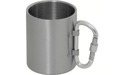 Roostevabast terasest kruus FoxOutdoor karabiiniga, 300 ml