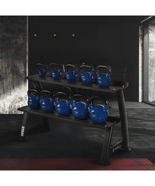 STR39 DOUBLE LEVEL KETTLEBELL RACK COMMERCIAL HMS