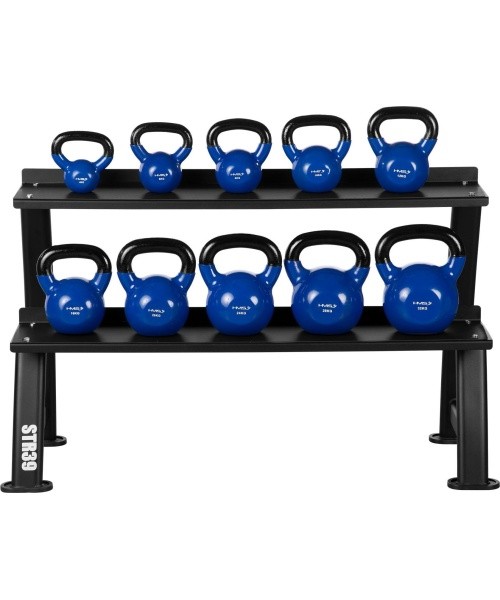 STR39 DOUBLE LEVEL KETTLEBELL RACK COMMERCIAL HMS