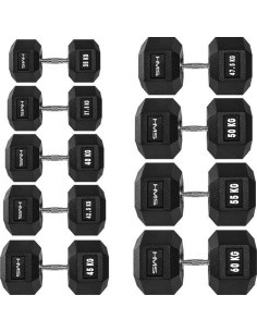 Hantel HMS Hex Pro - 35 kg