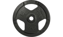 Malmist raskusketas inSPORTline Hamerton, must, 10 kg, 30 mm