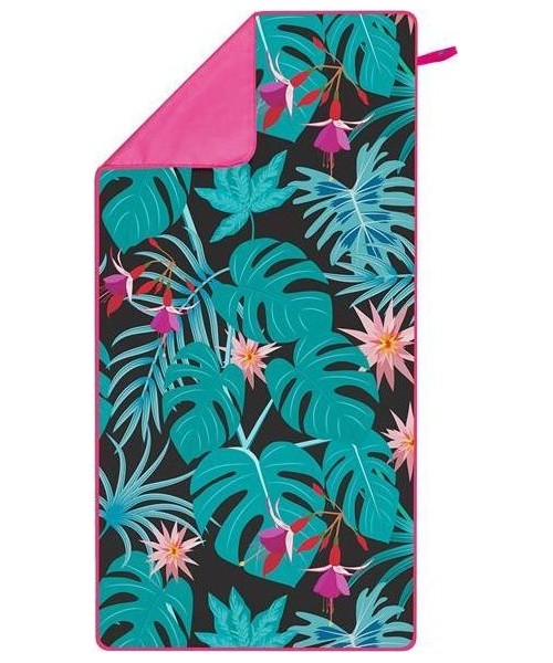 Microfibre Towel Nils Camp NCR14 Leaves, 160x80cm