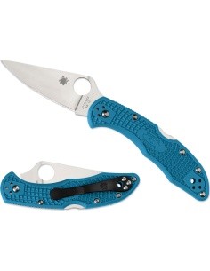 Kokkupandav nuga Spyderco C11FPBL Delica 4, Flat Ground, sinine