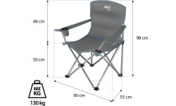 NC3079 GRAY-GREEN CAMPING CHAIR NILS CAMP
