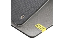 Fitnness Mat HMS Premium MFK07 Light Grey-Black, 120x60cm, EVA 15mm