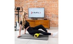 Fitnness Mat HMS Premium MFK07 Light Grey-Black, 120x60cm, EVA 15mm