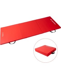 Folding Gymnastics Mat inSPORTline Trifold 180 x 60 x 5 cm - Red