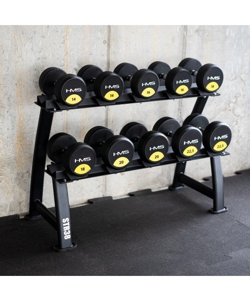 STR38 DOUBLE LEVEL DUMBBELL RACK COMMERCIAL HMS