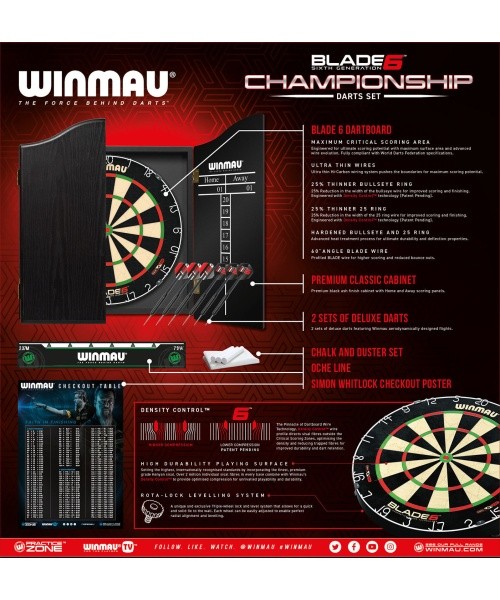 Dartboard Winmau Championship Darts S
