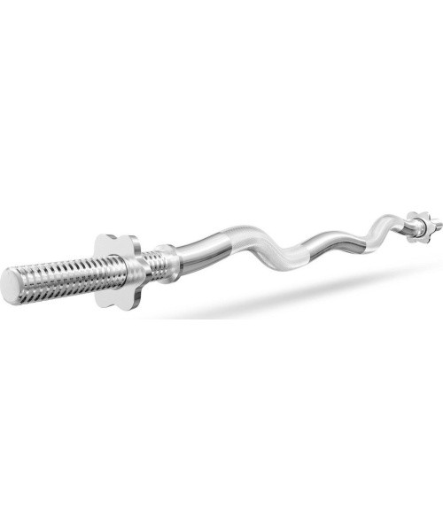 Curled Barbell Bar Marbo MW-G120L-EX-SR, 30mm, 120cm