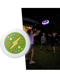 Valgustusega frisbee inSPORTline LFD108 - Roheline