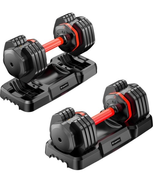 Adjustable Single-Handed Dumbbell Set inSPORTline DuraBell® 2 x 6.5 – 24.5 kg