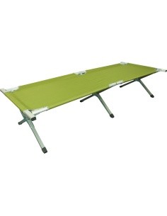 Camp Bed Highlander, Aluminum - Green
