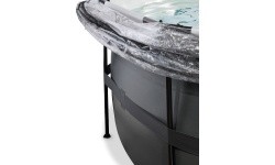 EXIT Black Leather bassein ø427x122 cm liivafiltri pumba, kupli ja soojuspumbaga – must
