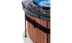 EXIT puitbassein ø488x122 cm liivafiltripumba ja kupliga – pruun