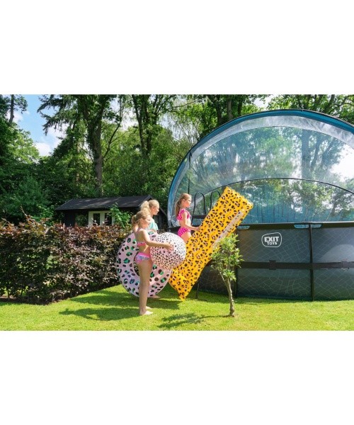 EXIT puitbassein ø488x122 cm liivafiltripumba ja kupliga – pruun