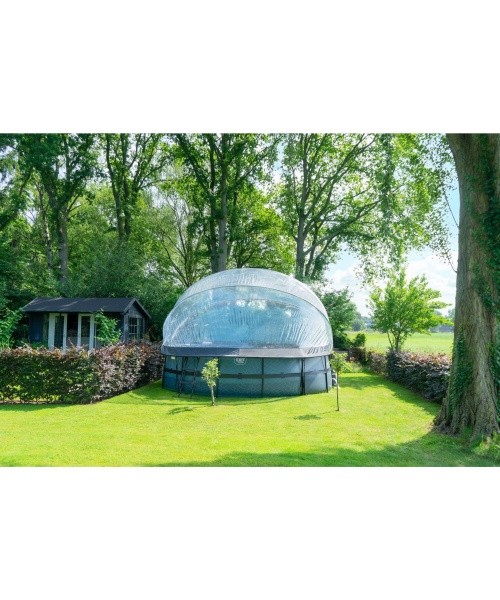 EXIT puitbassein ø488x122 cm liivafiltripumba ja kupliga – pruun