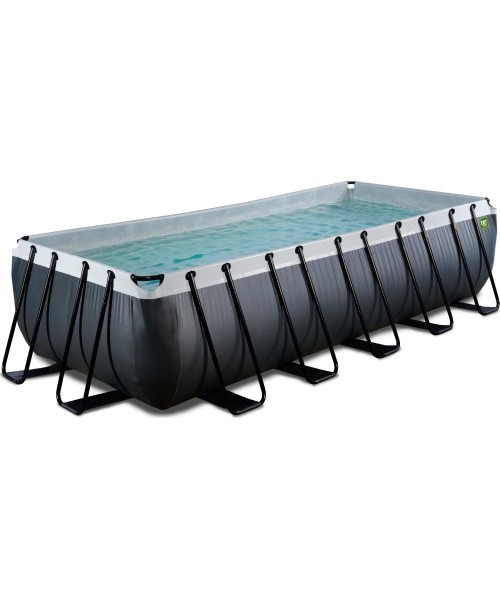 EXIT Black Leather bassein 540x250x122 cm filterpumbaga – must