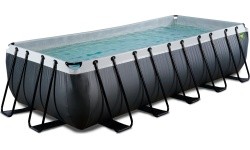 EXIT Black Leather bassein 540x250x122 cm filterpumbaga – must