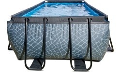 EXIT Stone pool 540x250x122cm with filter pump - grey