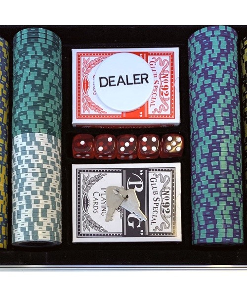 Pokerset DLX 500 Clay Chips 13,5gr Value