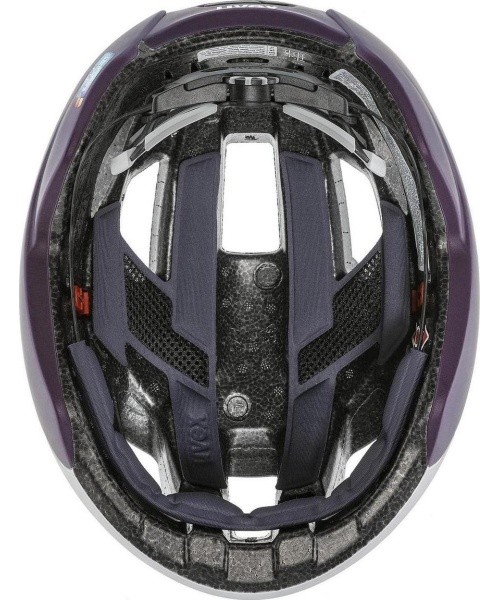 Uvex Rise cc silver-plum WE helmet, 52-56 cm