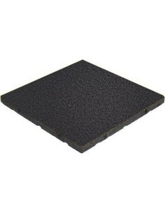 Rubber Tile Base Standard - Square, Black, 50x50x5cm