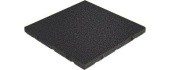Kummiplaat Standard, ruudukujuline, must, 50x50x5 cm