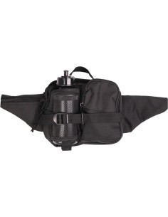 BLACK FANNY PACK WITH BOTTLE
