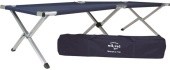 DARK BLUE US STYLE ALU.FOLDING COT W.BAG