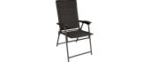 BLACK ARMY FOLDING CHAIR