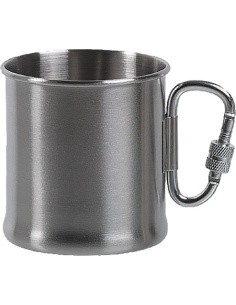 250ML S/STEEL KARABINER CUP